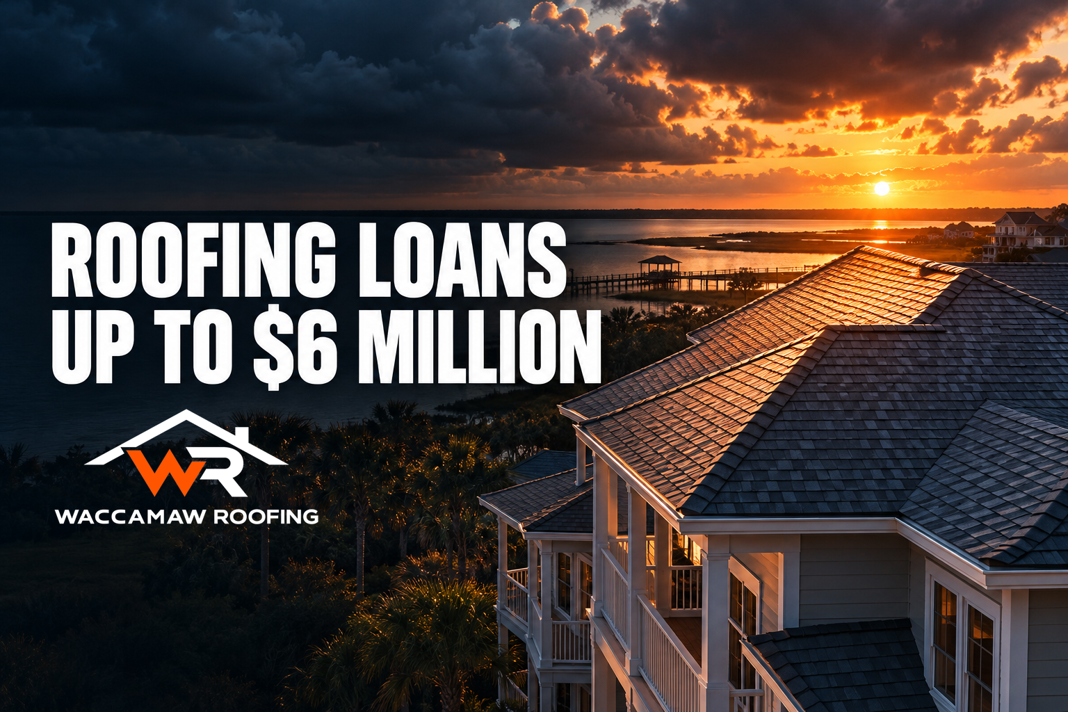 Sunstone Credit Flex loan financing for roofing project on coastal home